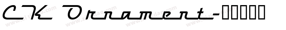 CK Ornament字体转换